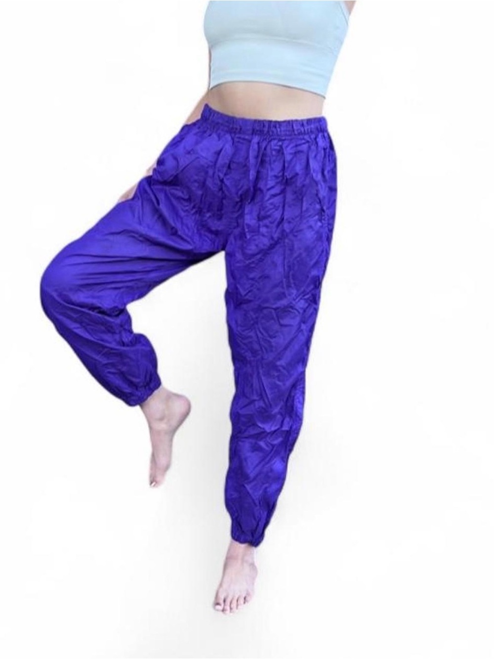 Vintage Purple 80s High waisted baggy Joggers